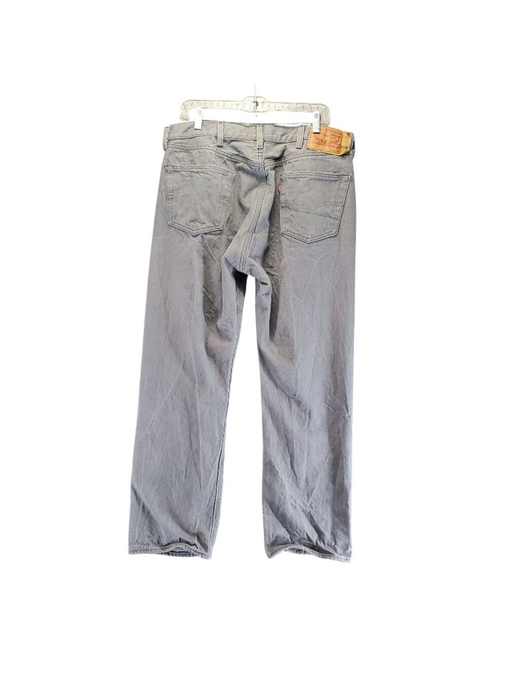 Levis Jeans Mens 38x32 Gray 501 Button Fly 100% Cotton Classic Fit Denim *Read*